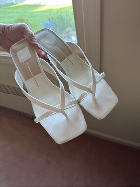Dolce Vita - white satin bridal shoes - size 9.5